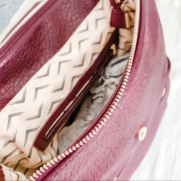 NWT OBO Leather Backpack - Maroon - Picture 8 of 16